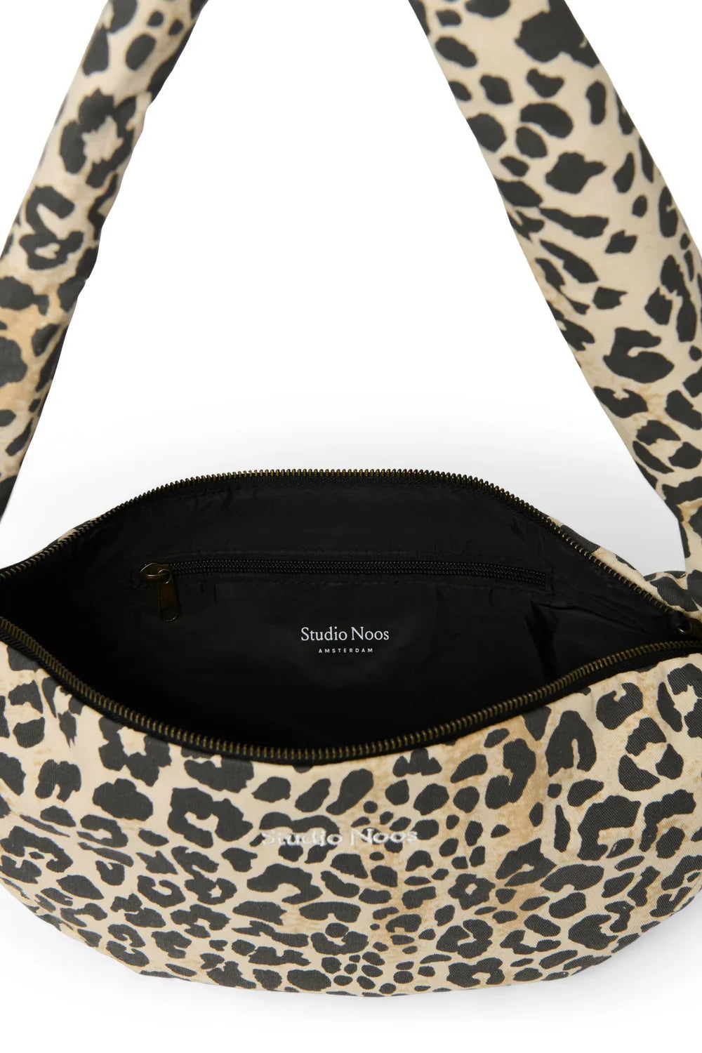 Hazel Leopard Mini-Umhängetasche aus weicher Baumwolle
