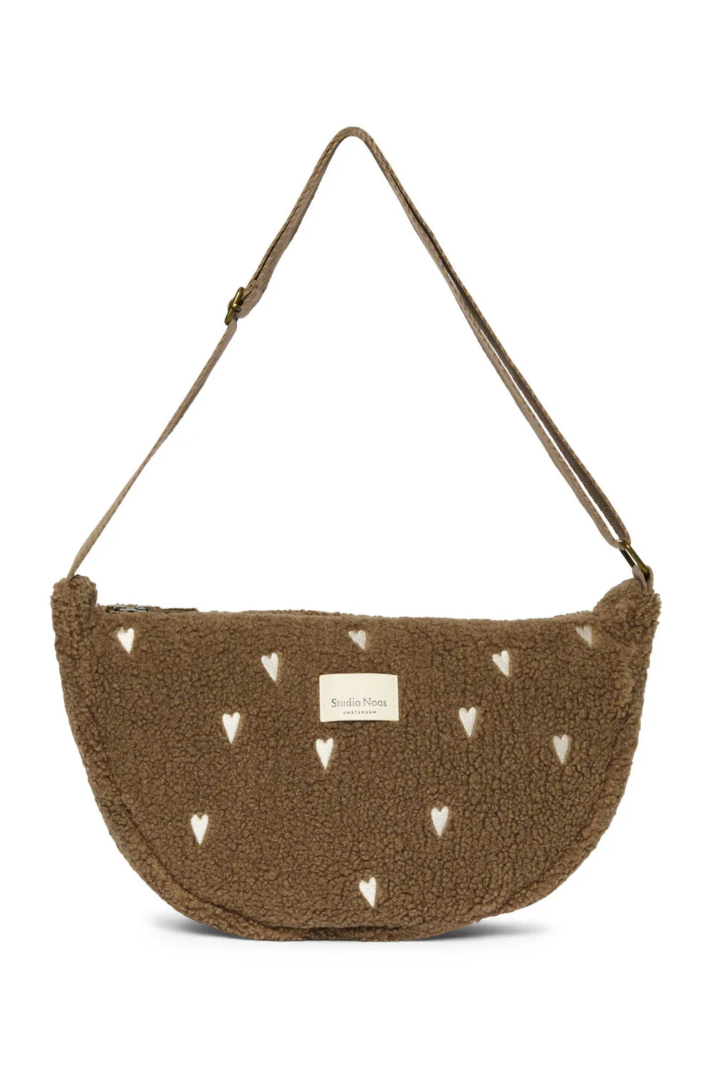 Ecru Hearts Teddy Adult Fanny Pack