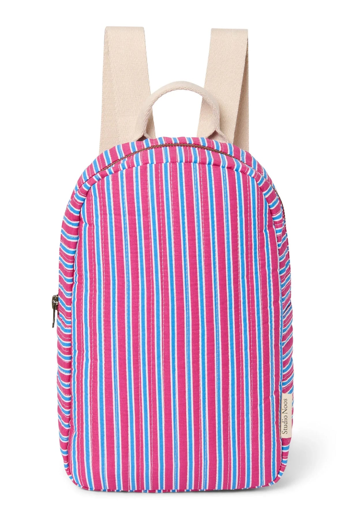 Poplin Striped Mini Backpack | Butter Yellow