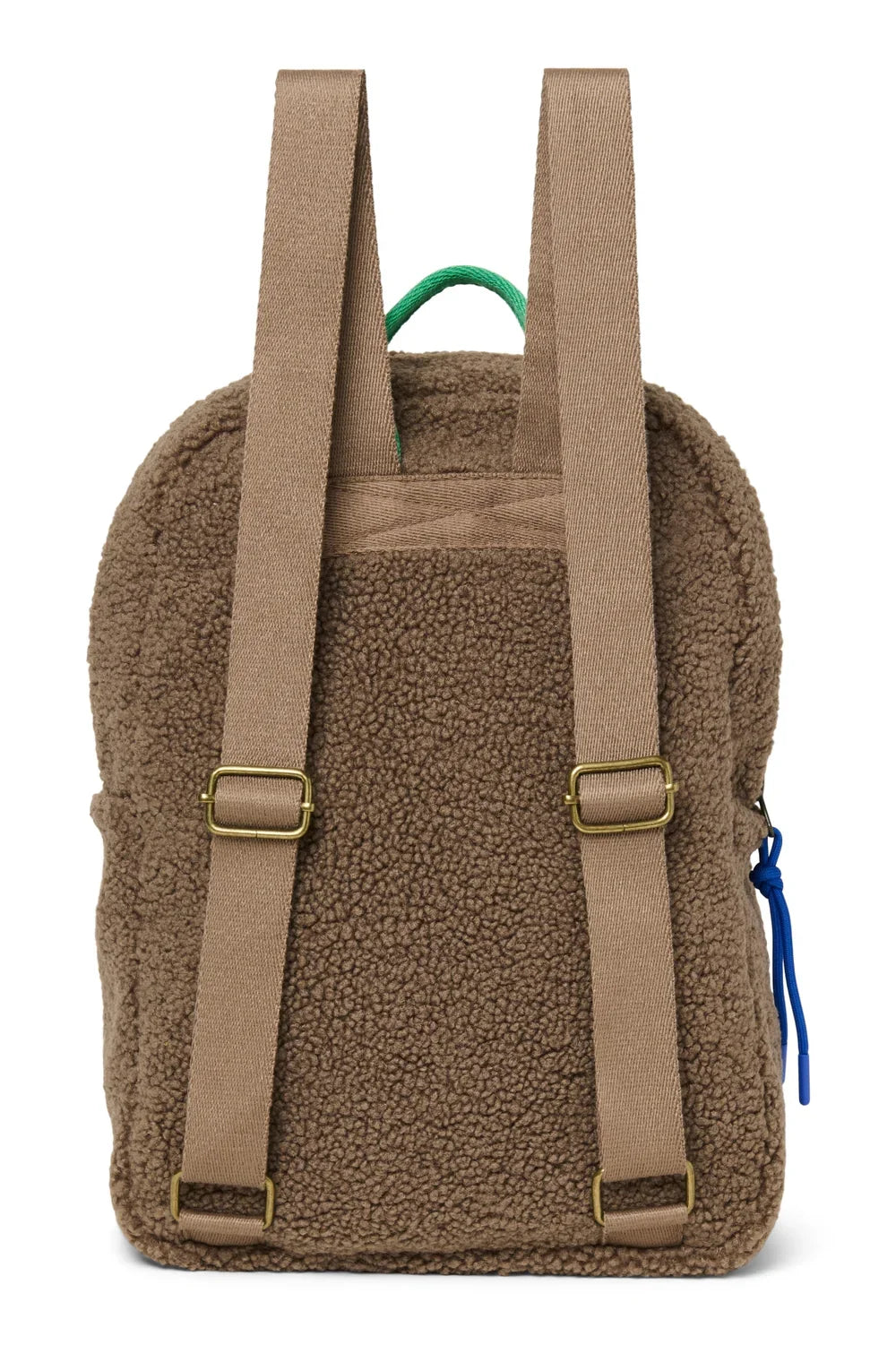 Bruine/Bourgondische Teddy Midi-rugzak