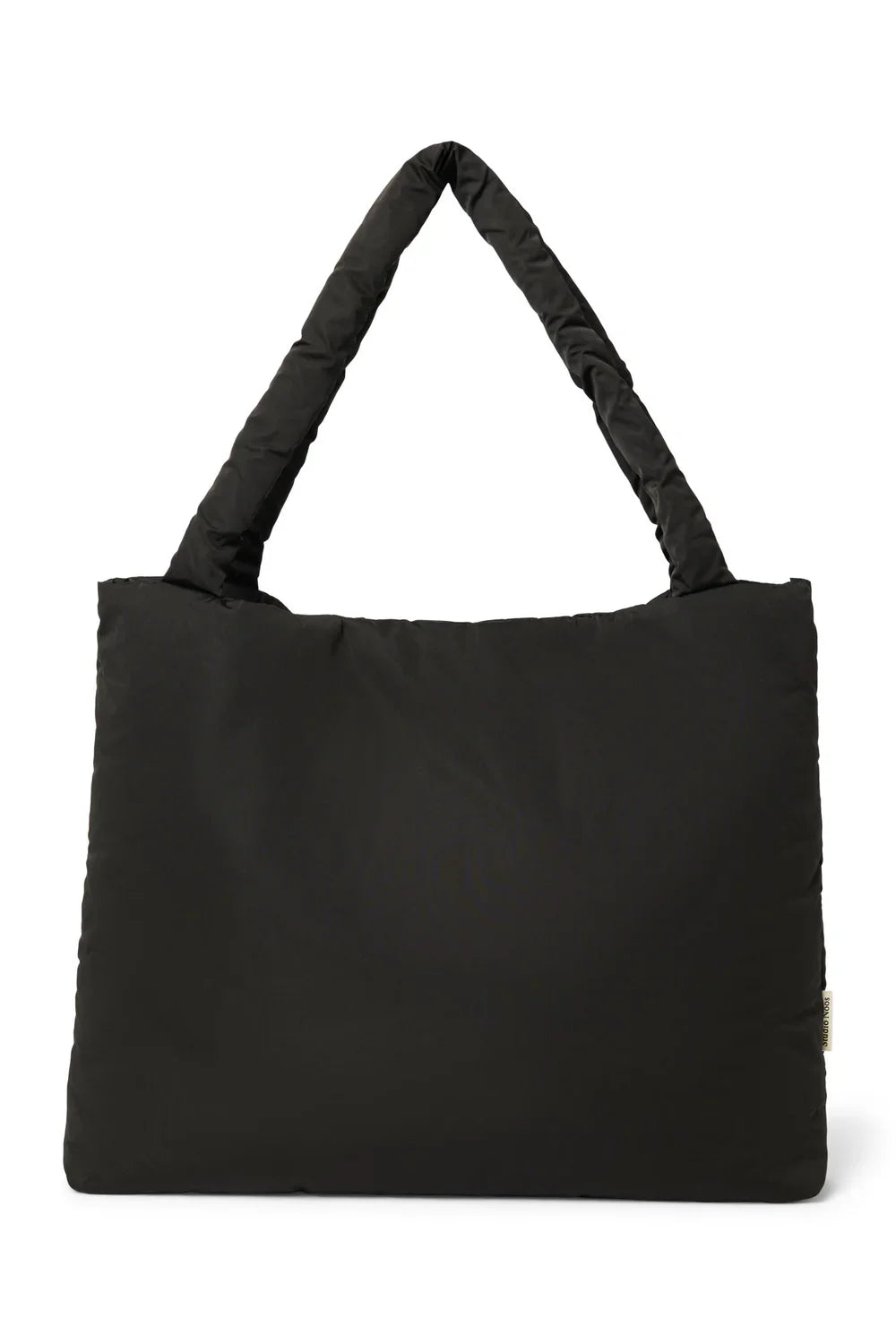 Brown Hearts Puffy Mom Bag