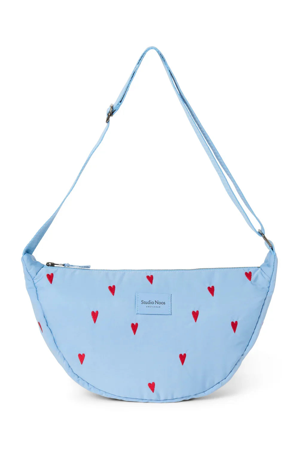 Brown Hearts Puffy Adult Fanny Pack