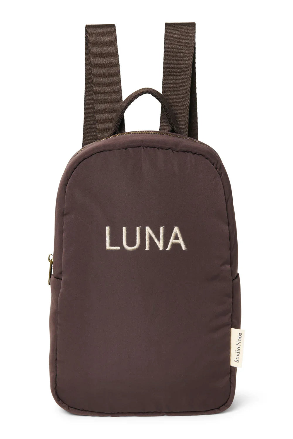 Braune Herzen Puffy Mini-Rucksack
