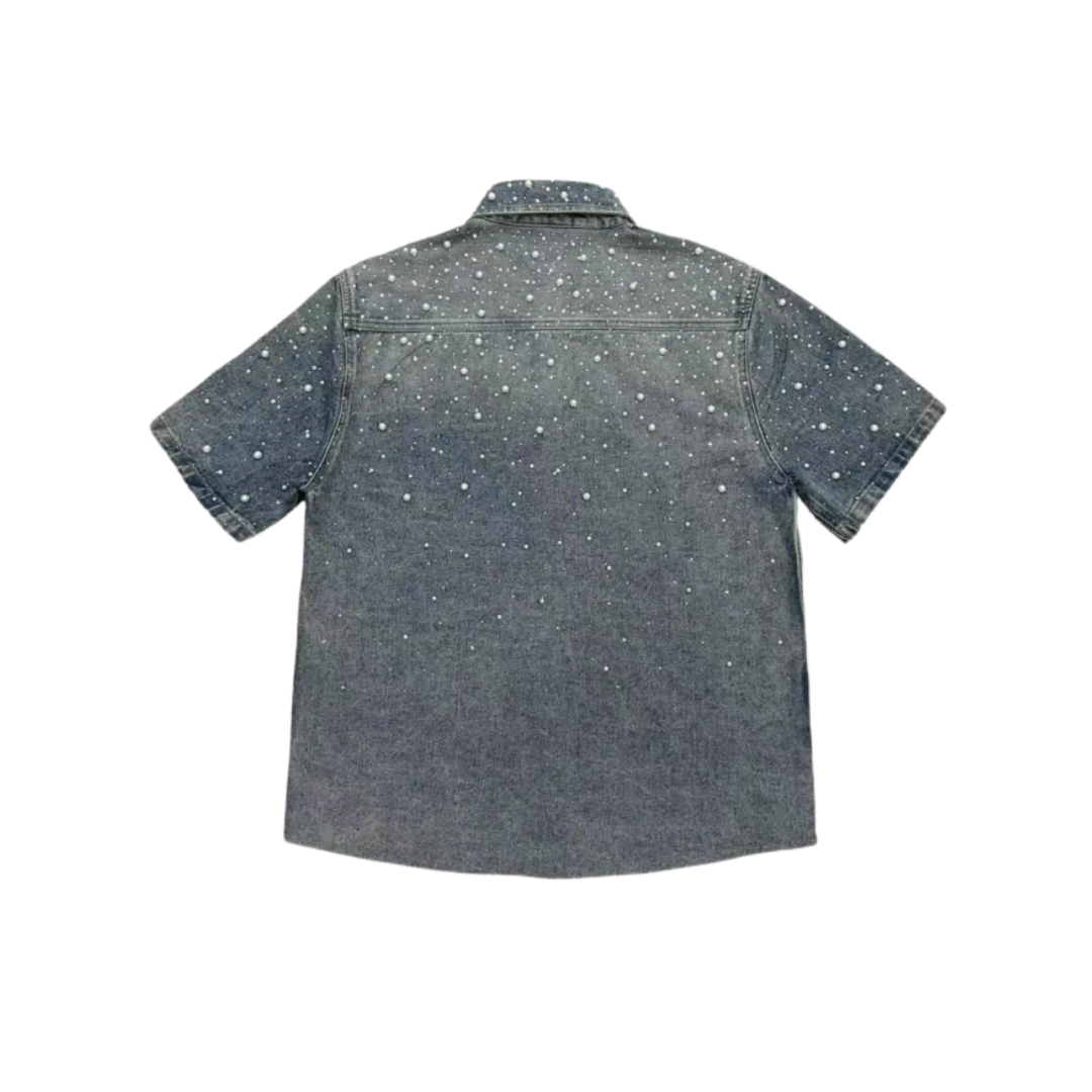VYBES Button Up Pearl Shirt