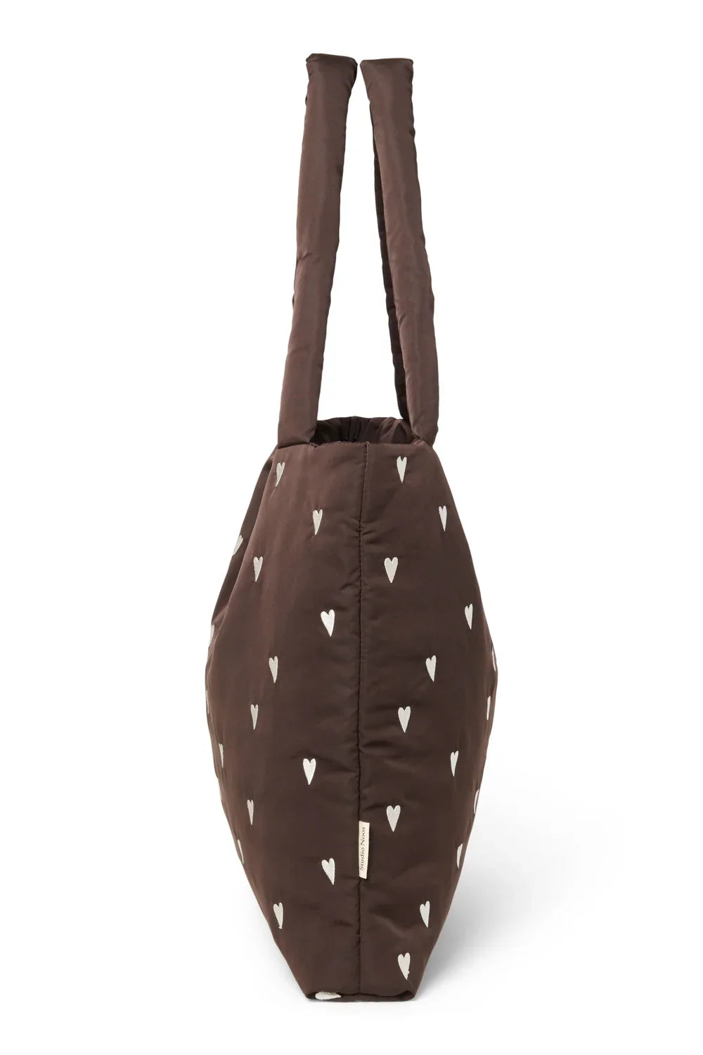 Zwarte puffy mombag
