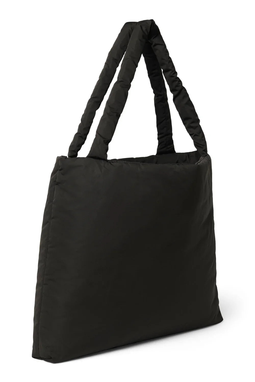 Lichtblauwe Puffy Mom-tas met hartjes