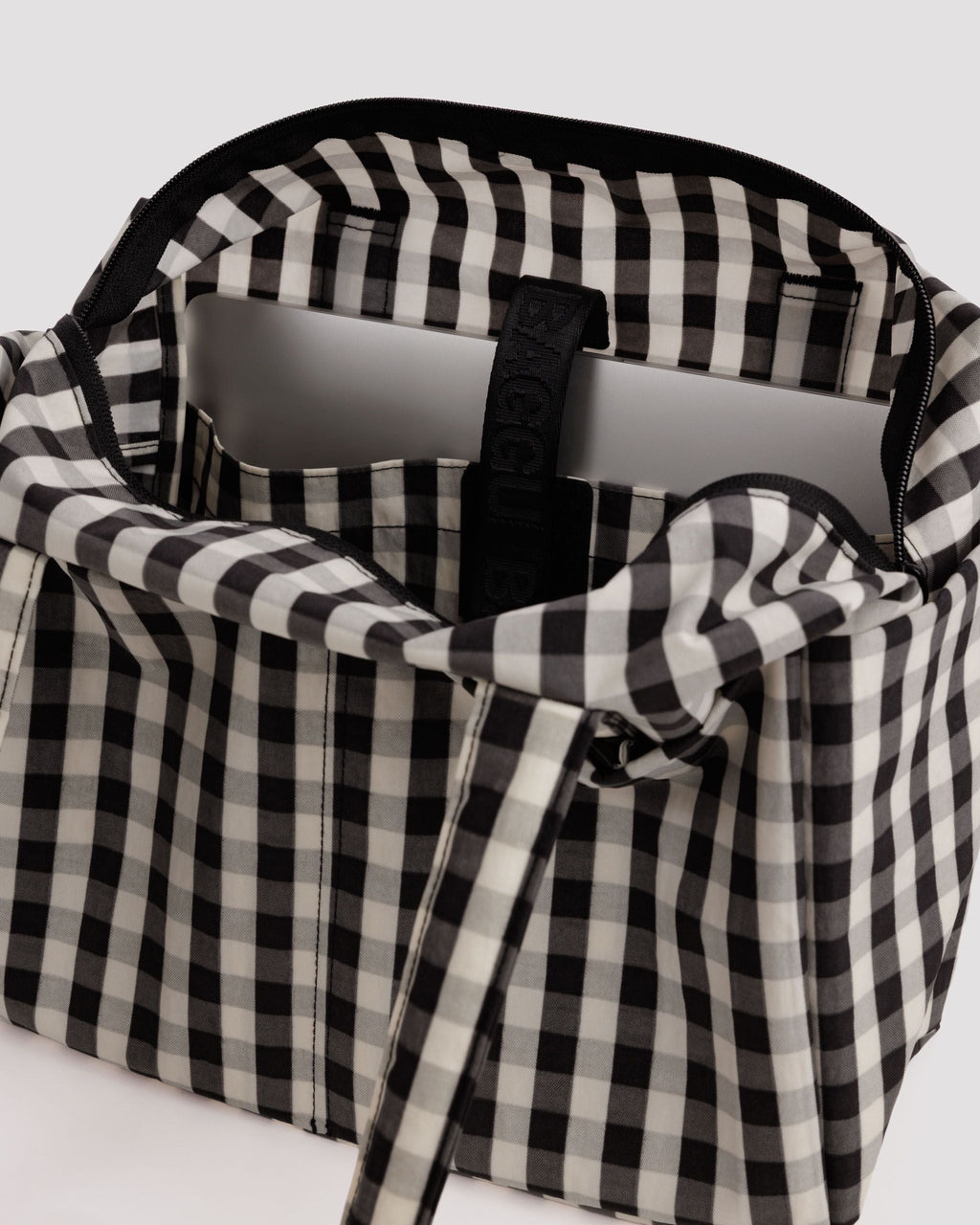 Everyday Cloud Bag - Black and Cream Gingham - image 3