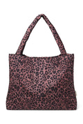 Roter Leopard Puffy Mom Bag