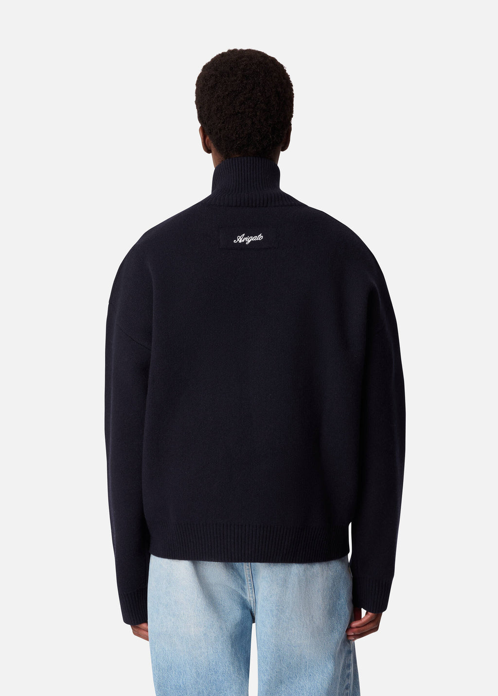 Core Zip-Up Sweater - Navy - image 3