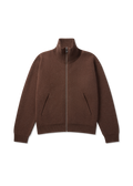 Core Zip-Up Sweater - Dark Brown - image 1