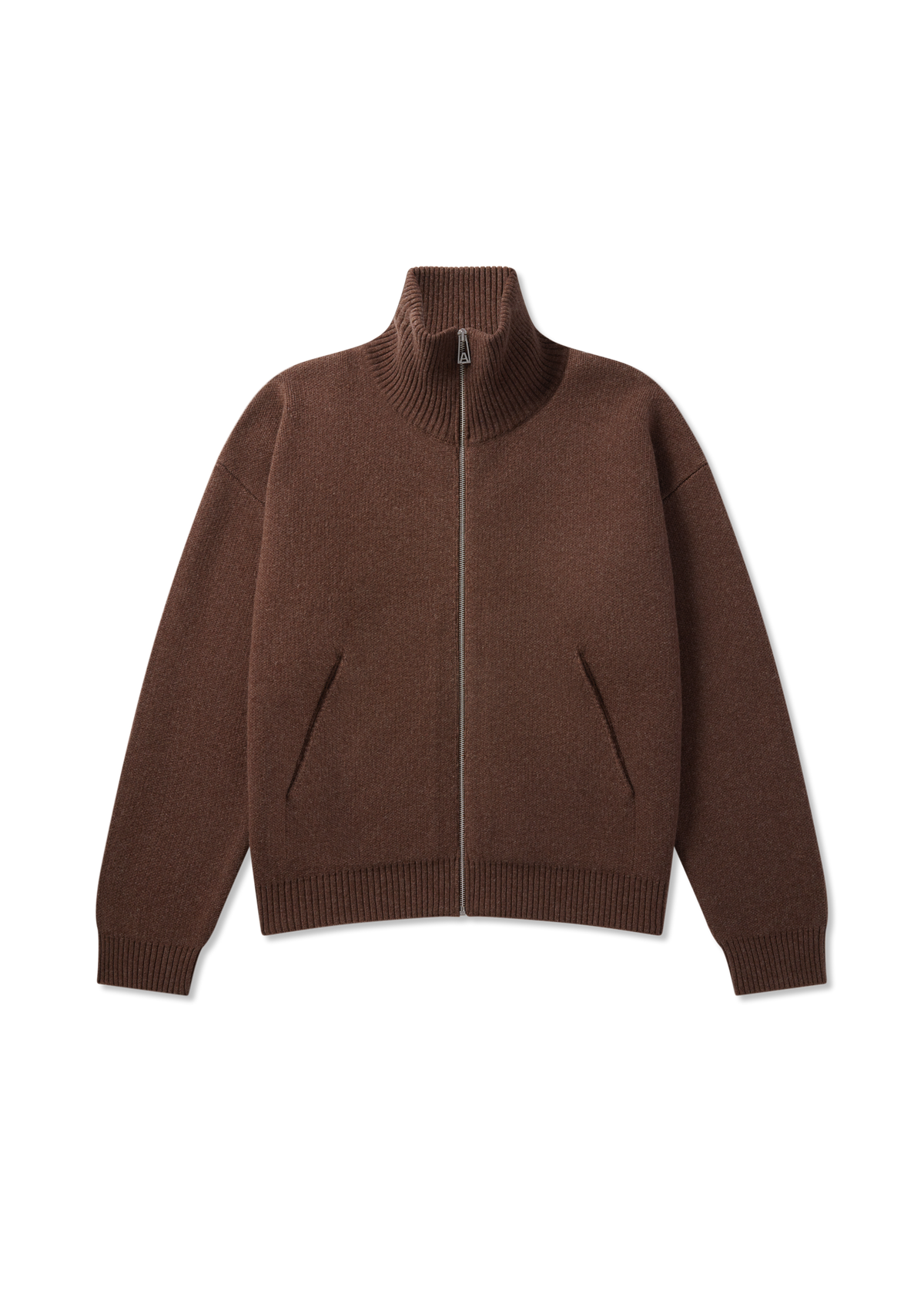 Core Zip-Up Sweater - Dark Brown - image 1
