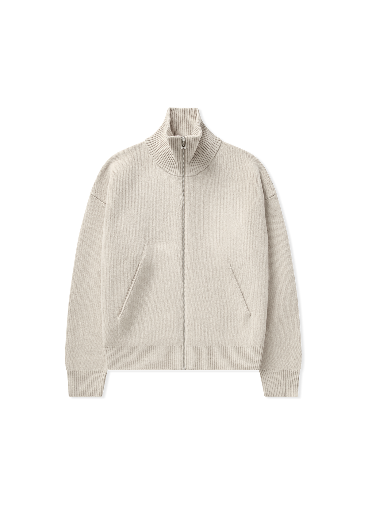 Core Zip-Up Sweater - Light Beige - image 1