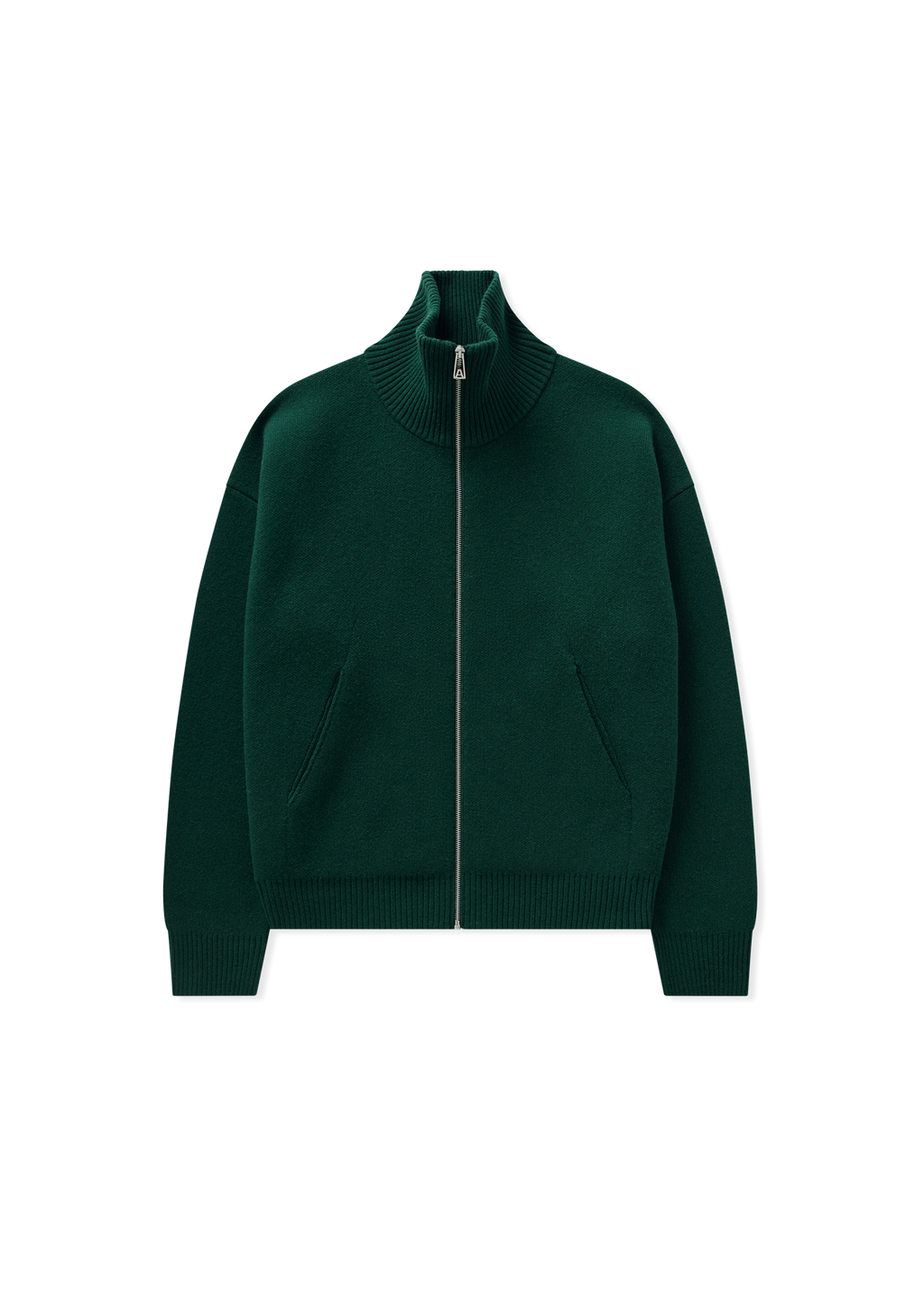 Core Zip-Up Sweater - Dark Green - image 1