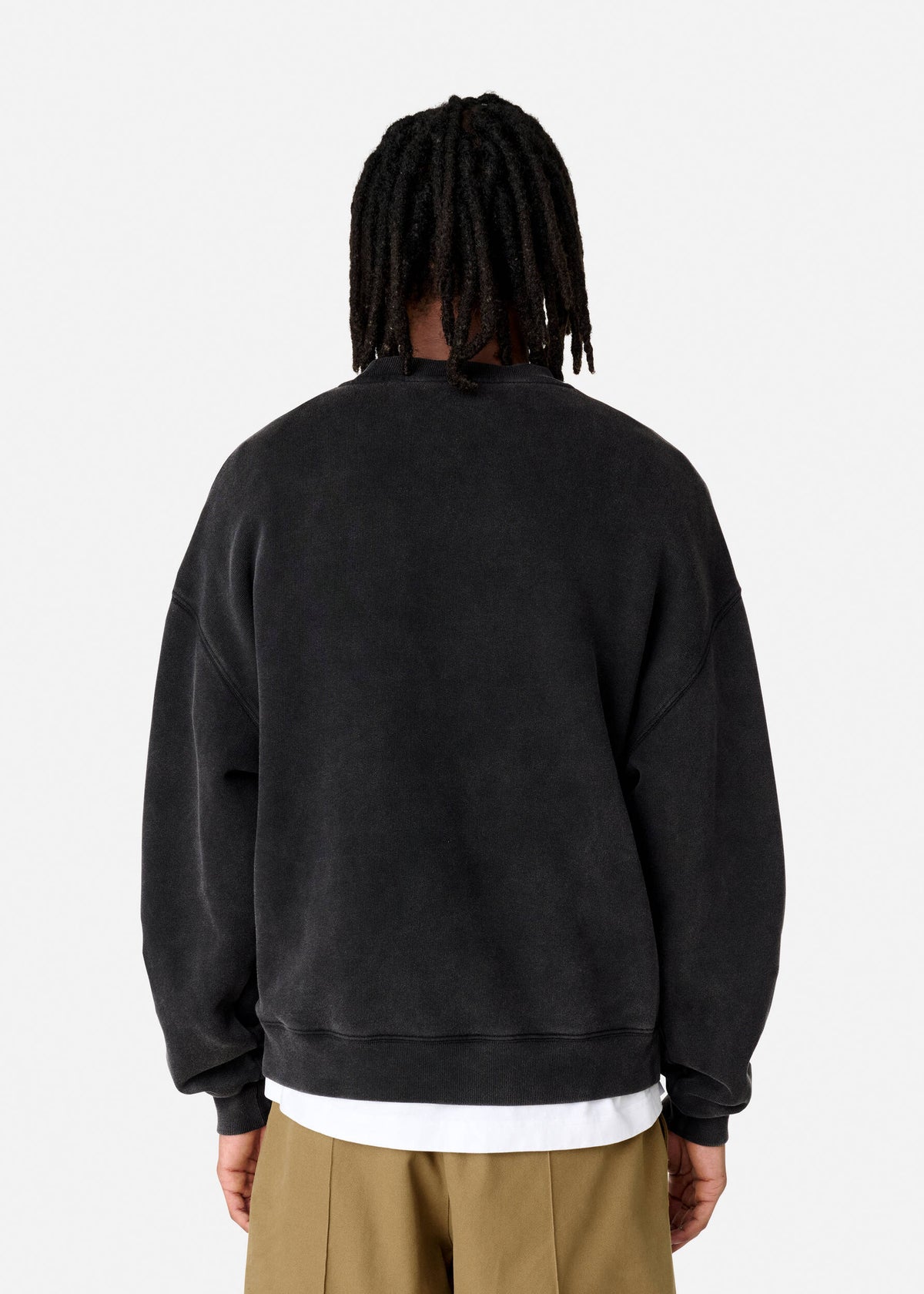 Distort Washed Sweatshirt - Black - image 3