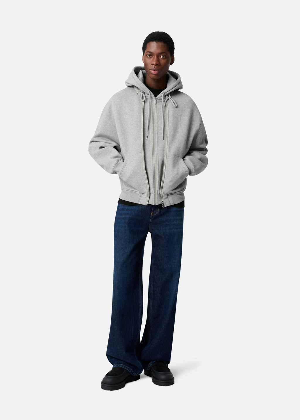 Trey Mélange Hoodie - Grey Melange - image 4