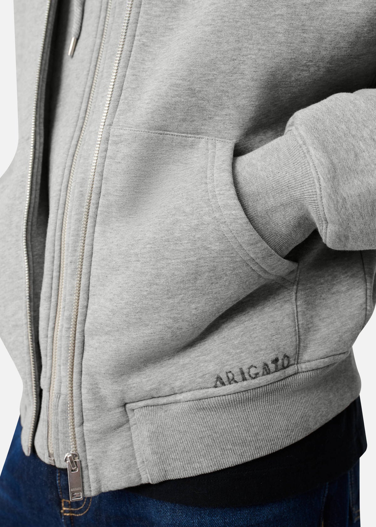 Trey Mélange Hoodie - Grey Melange - image 5