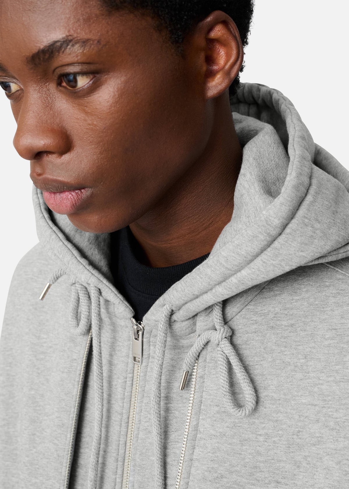 Trey Mélange Hoodie - Grey Melange - image 6