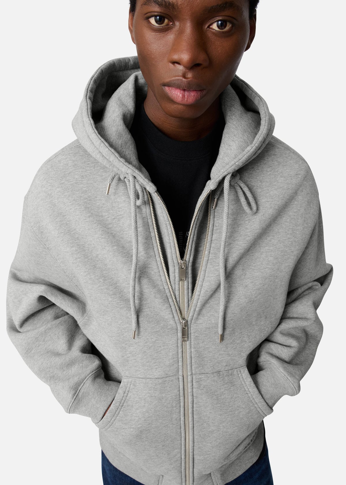 Trey Mélange Hoodie - Grey Melange - image 7