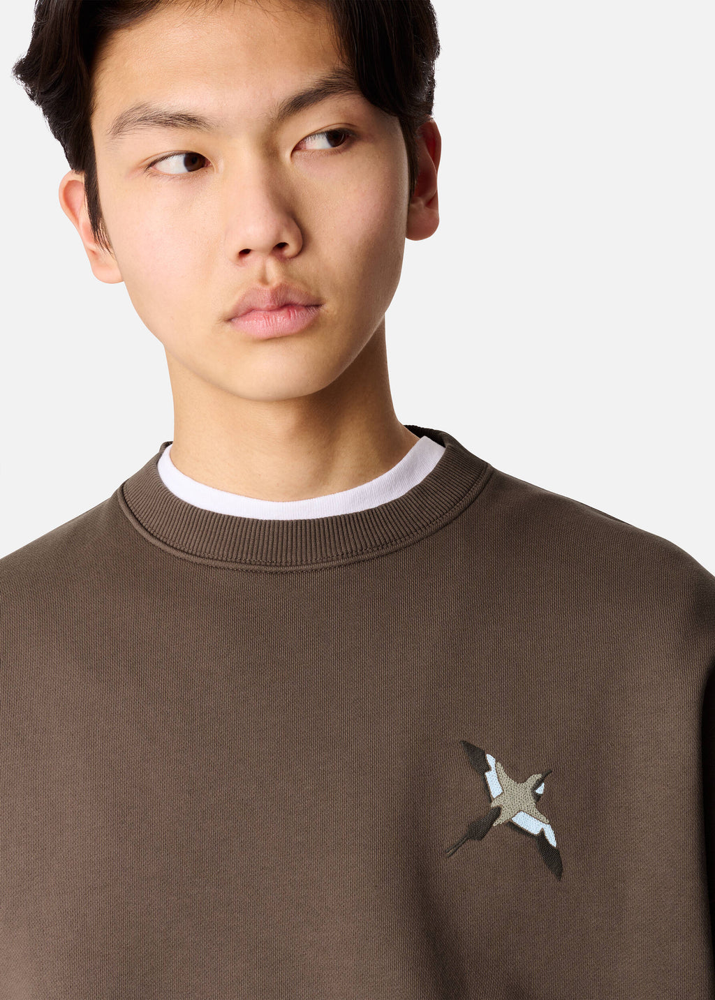 Micro Bee Bird Sweatshirt - Coffee Brown - image 5