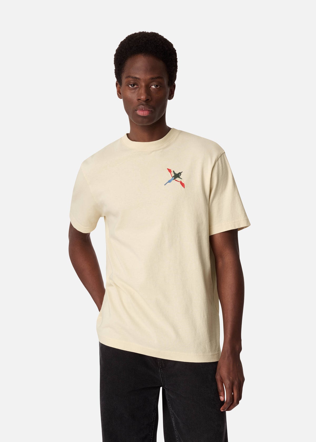 Micro Bee Bird T-Shirt - Pale Beige - image 2