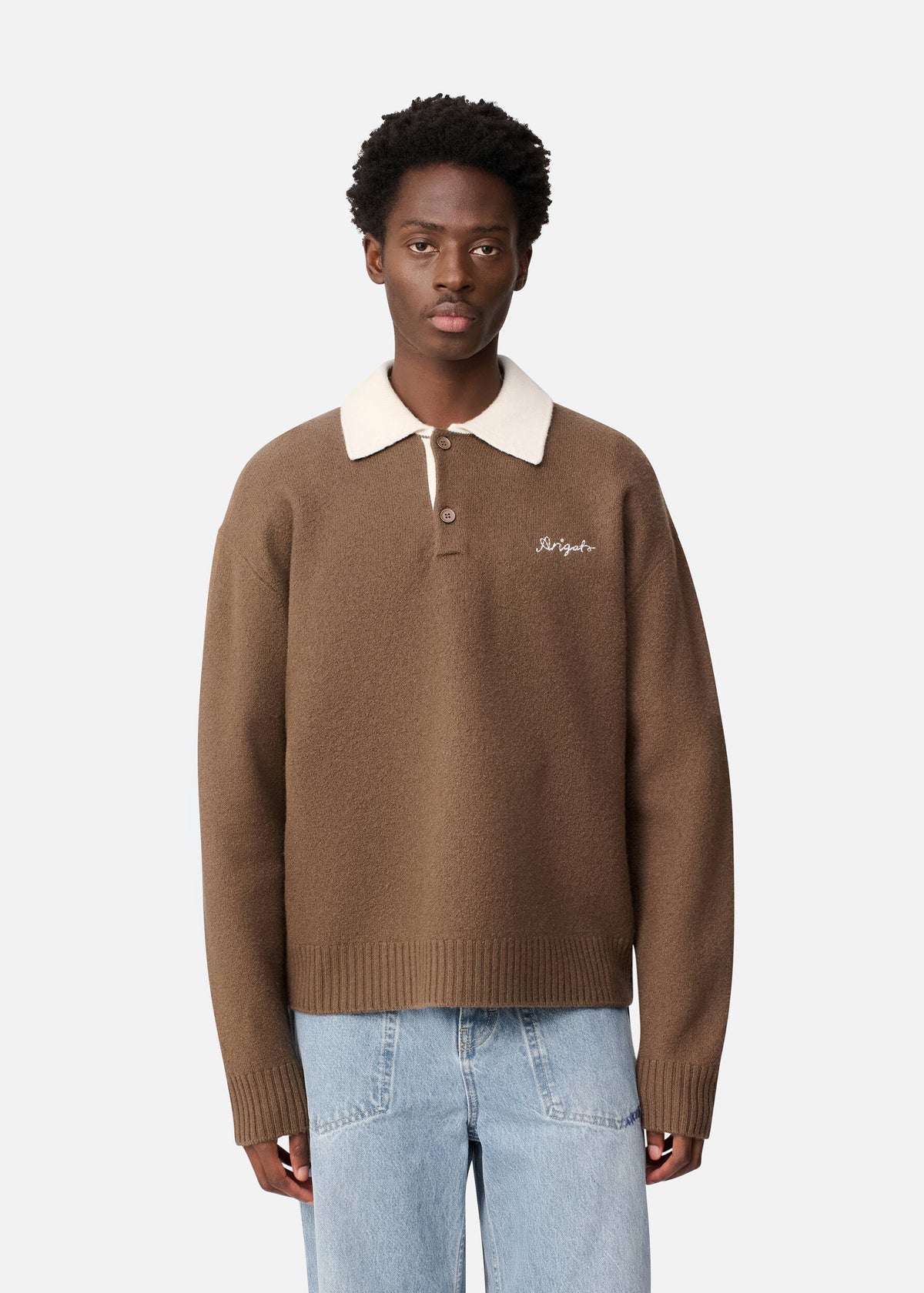Sonny Polo Sweater - Mid Brown - image 2