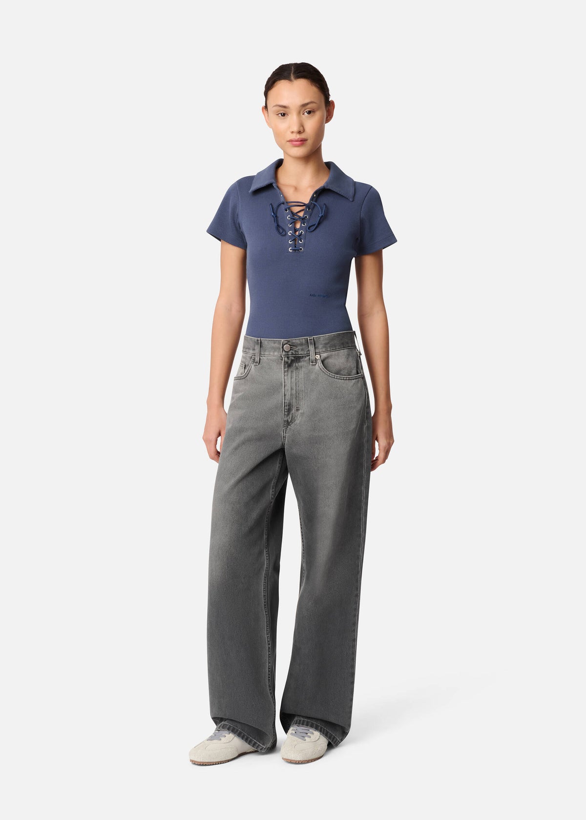 Lidia Straight Jeans - Grey - image 4