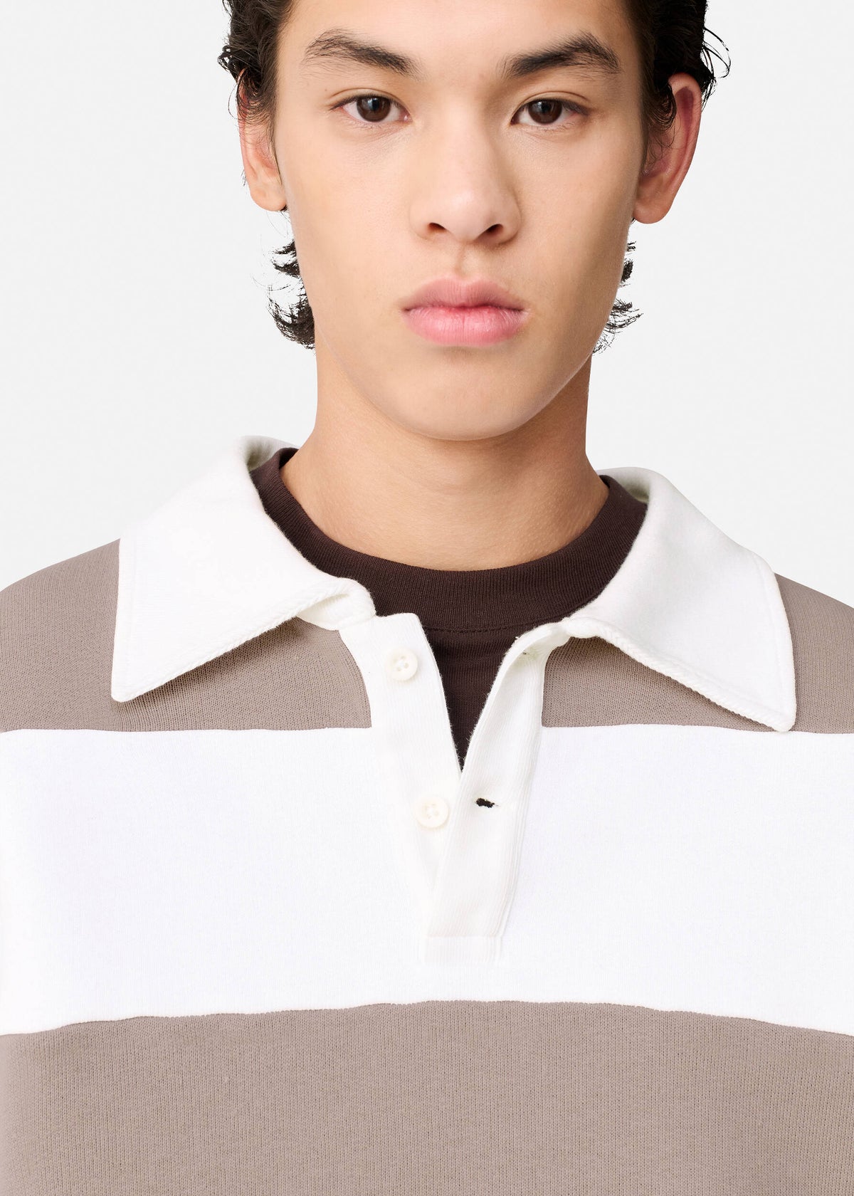 Shift Striped Sweatshirt - White/Stone - image 5