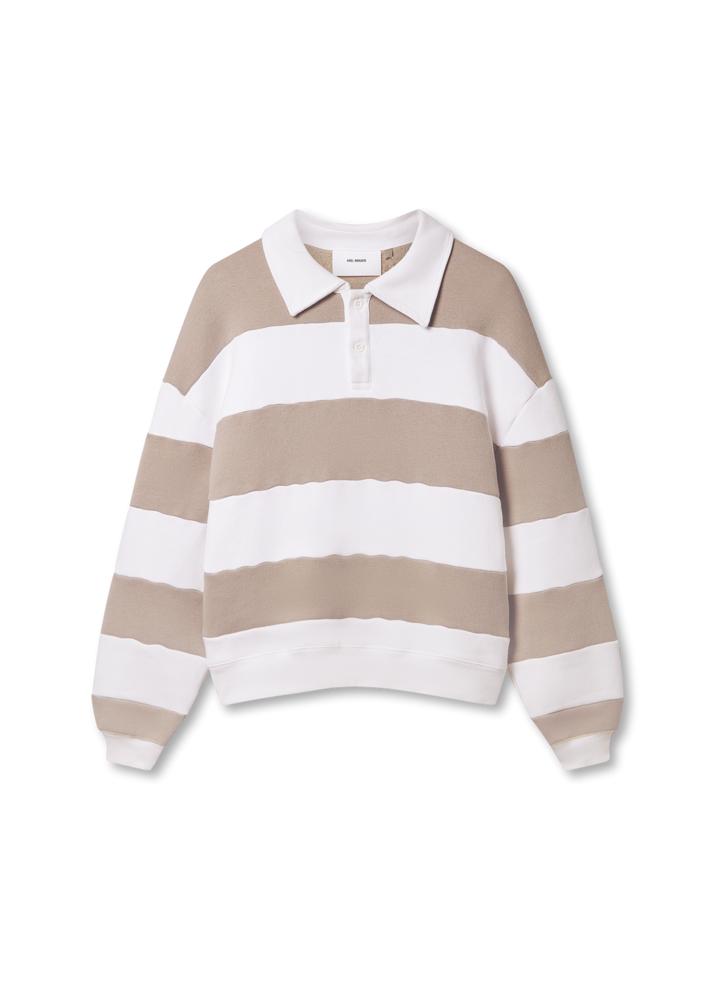 Shift Striped Sweatshirt - White/Stone - image 1