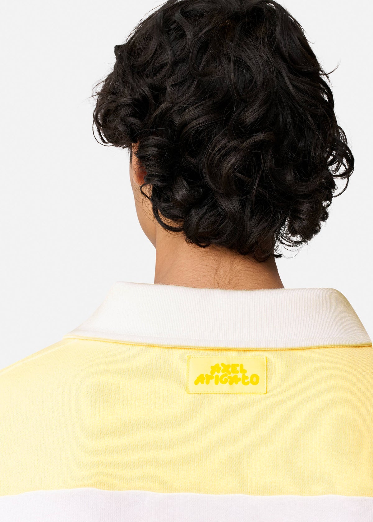 Shift Striped Sweatshirt - White/Light Yellow - image 6