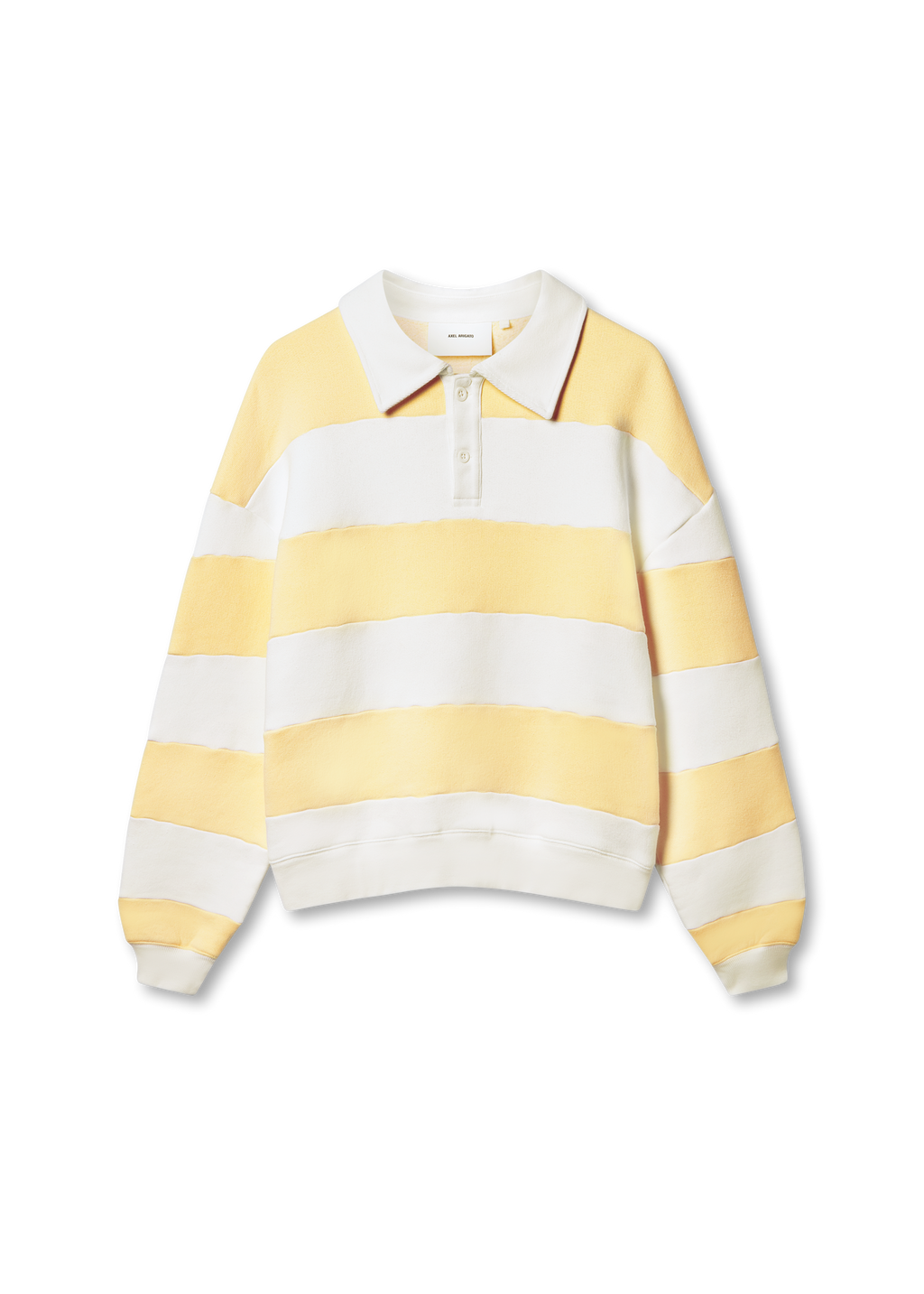 Shift Striped Sweatshirt - White/Light Yellow - image 1