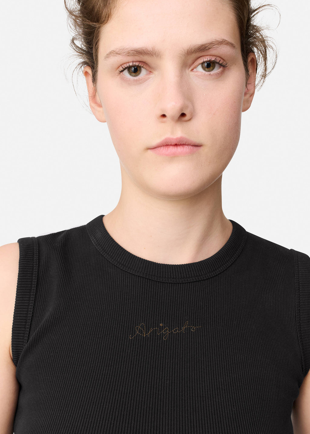Scoop Ribbed Tank - Black - image 5
