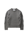 Beam Cable-Knit Sweater - Grey - image 1