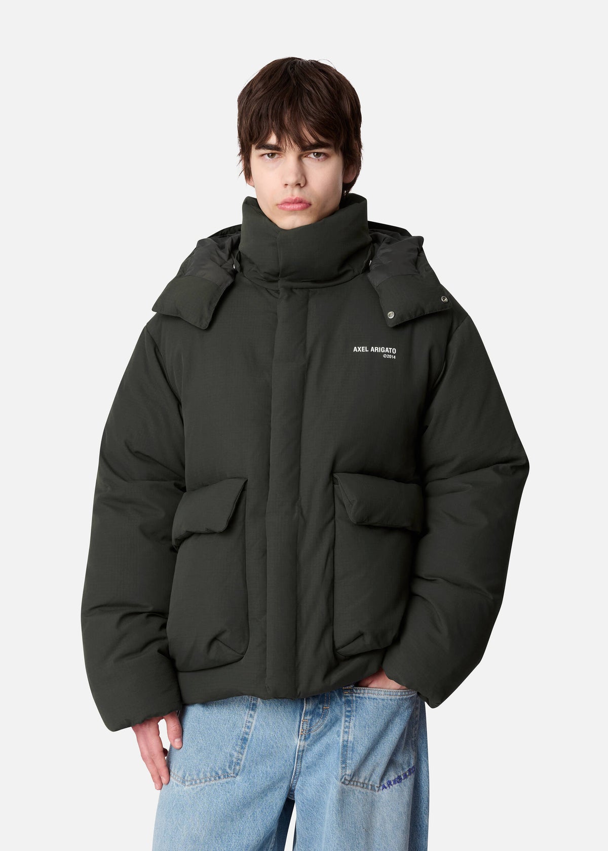Tent Puffer Jacket - Dark Green - image 2