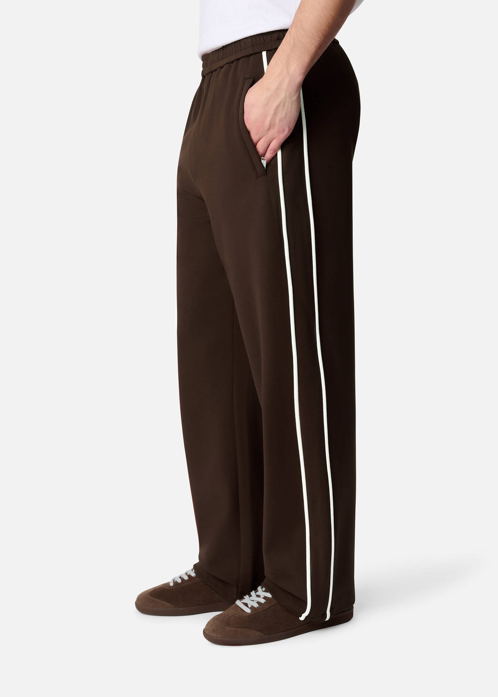 Curb Track Pants - Brown - image 5