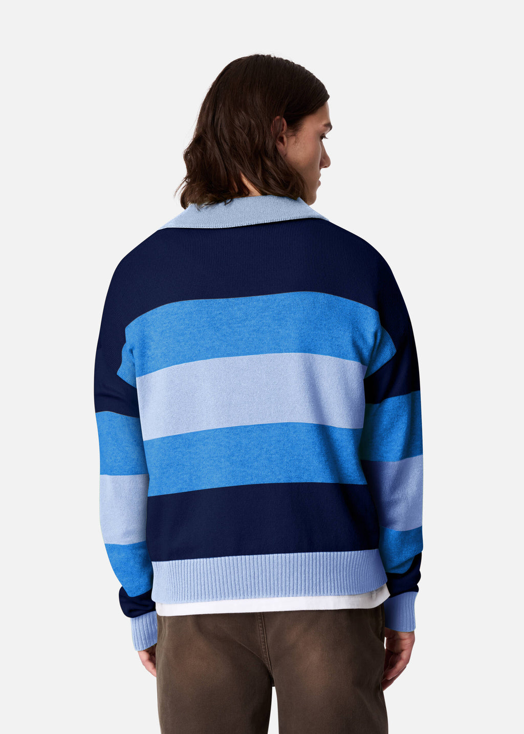 Marine Polo Sweater - Blue - image 3