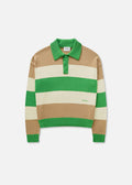 Marine Polo Sweater - Green/Beige - image 1