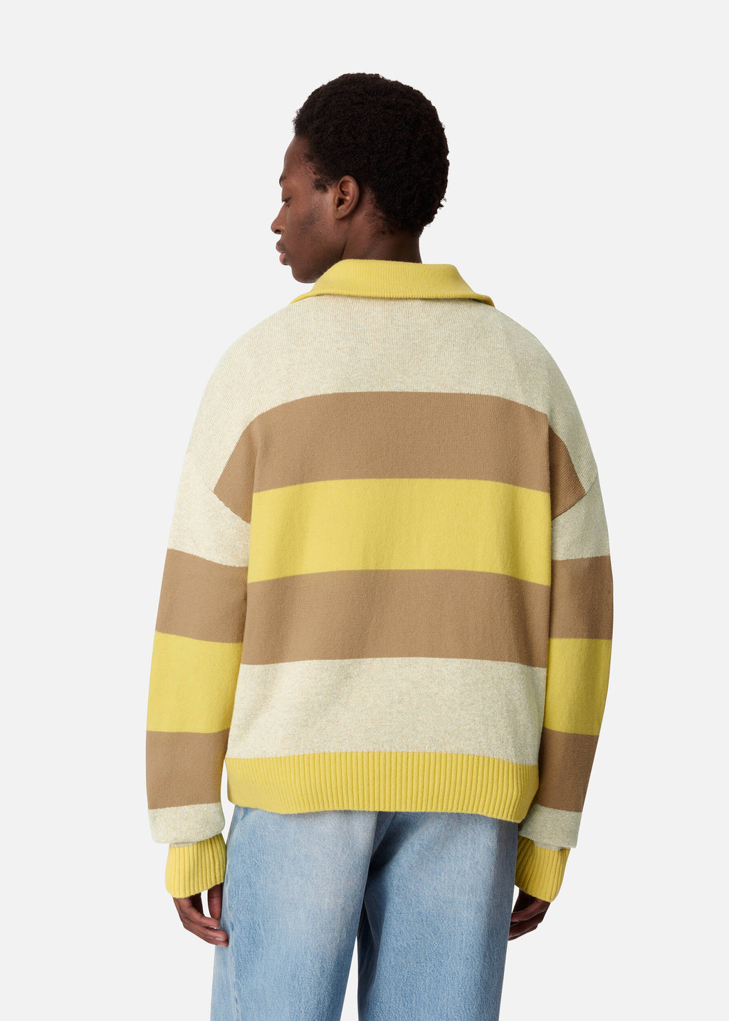 Marine Polo Sweater - Yellow/Beige - image 3
