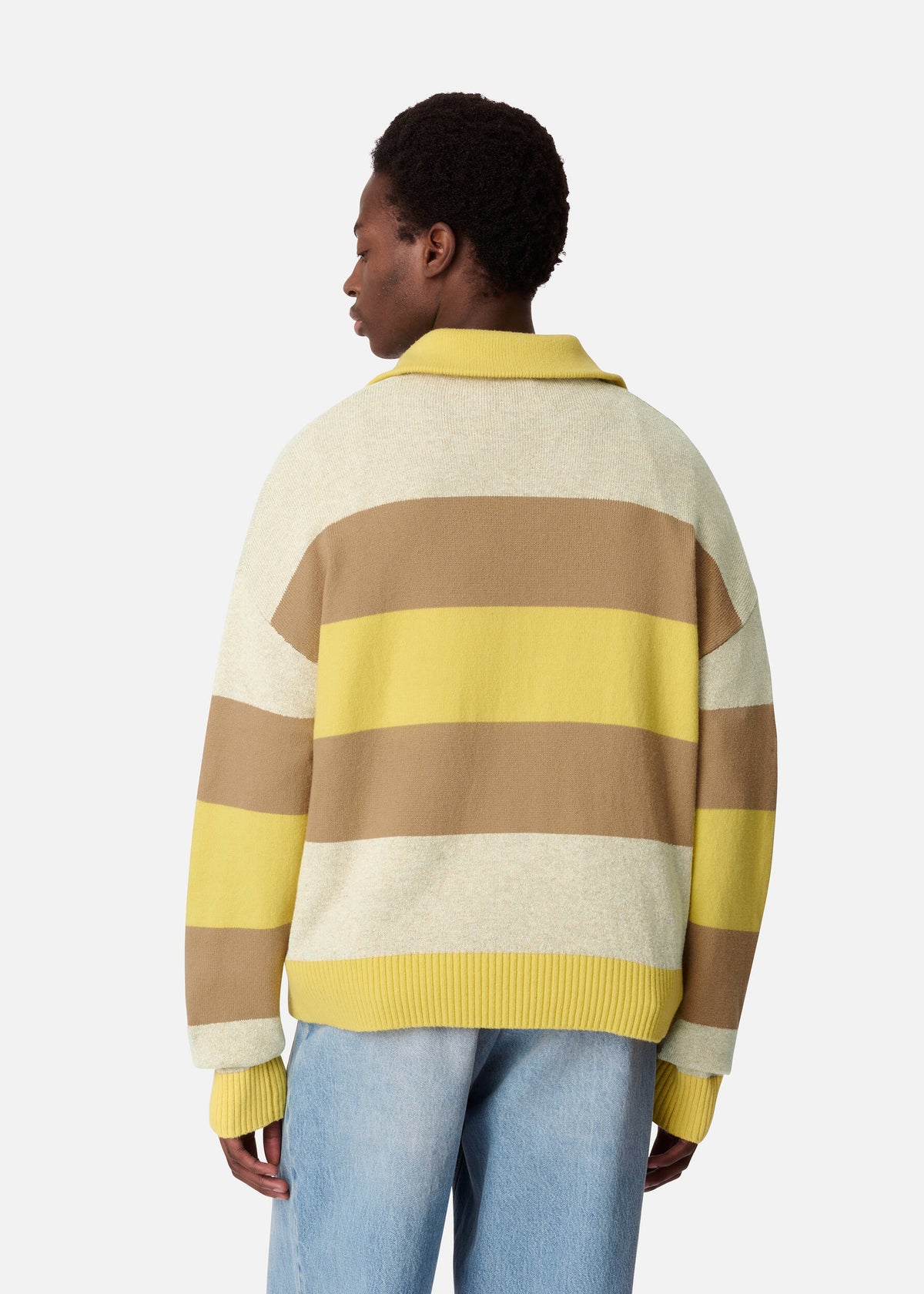 Marine Polo Sweater - Yellow/Beige - image 3