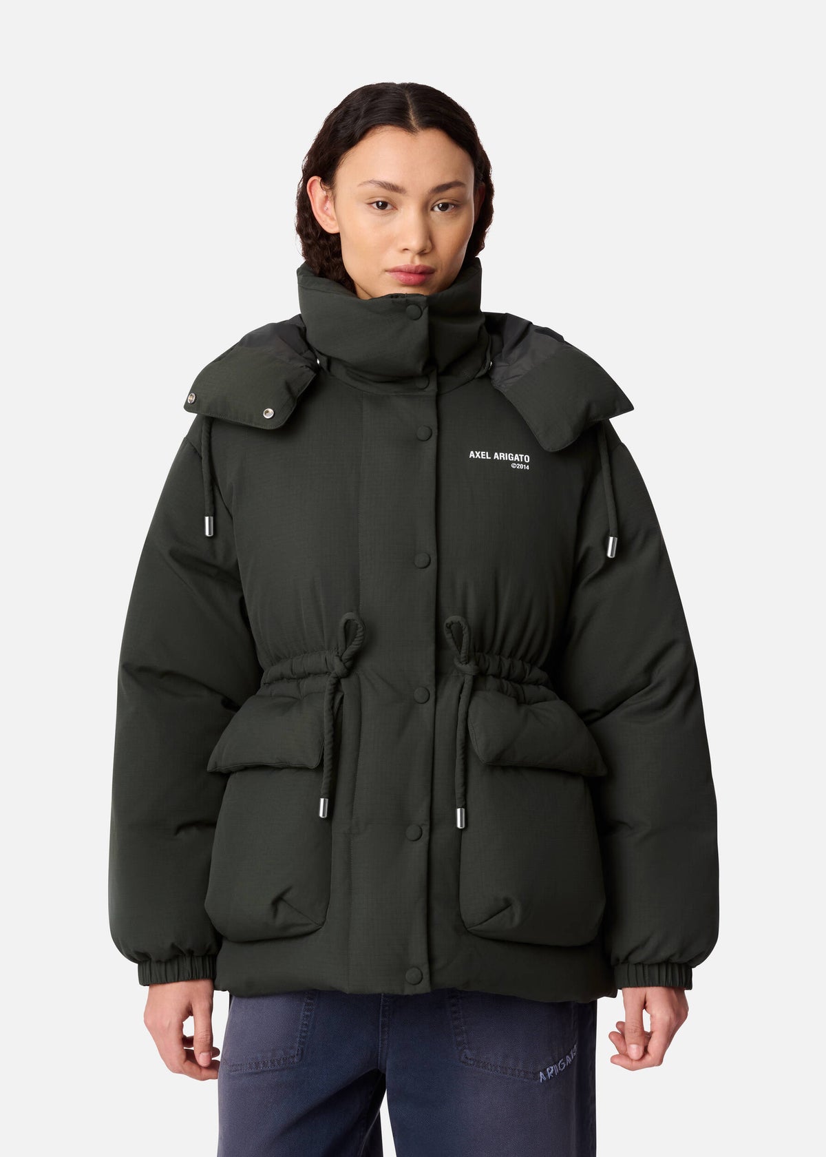 Grove Puffer Jacket - Dark Green - image 2