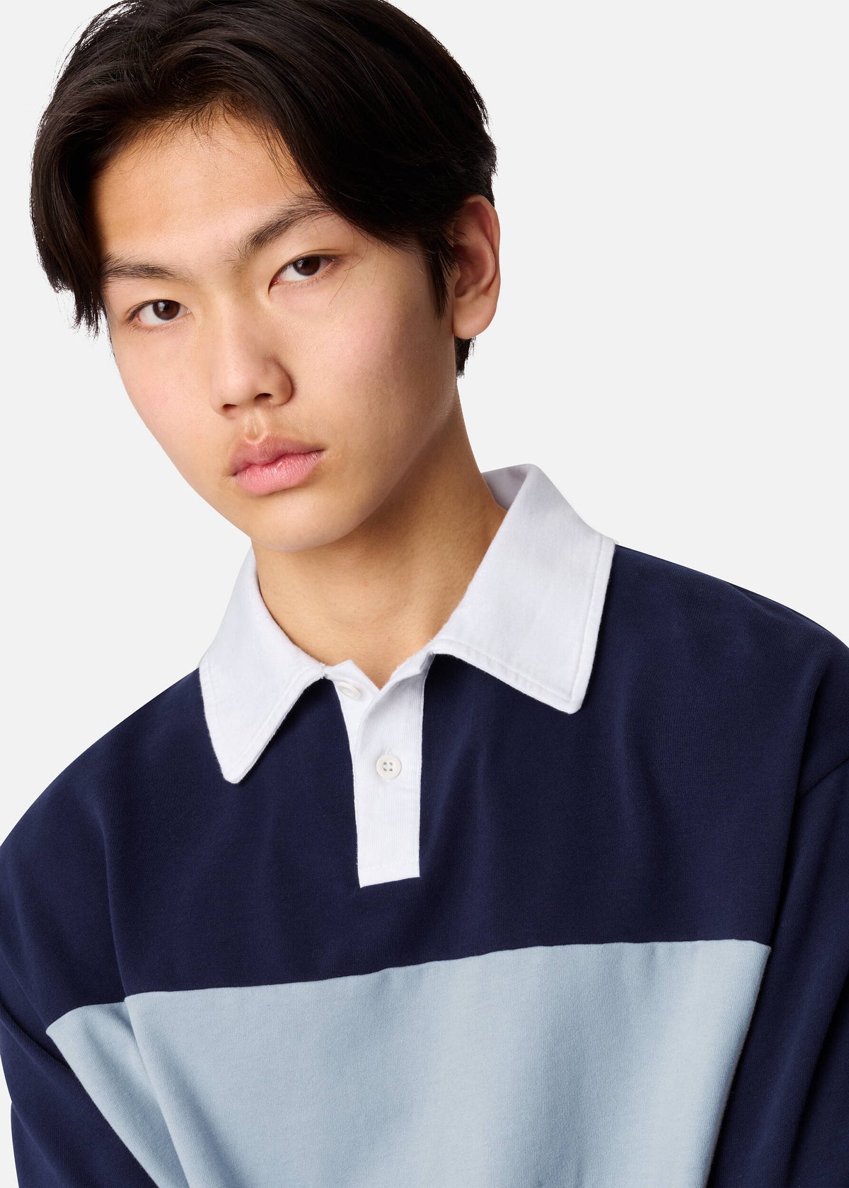 Brook Polo Shirt - Navy/Stone Blue - image 5