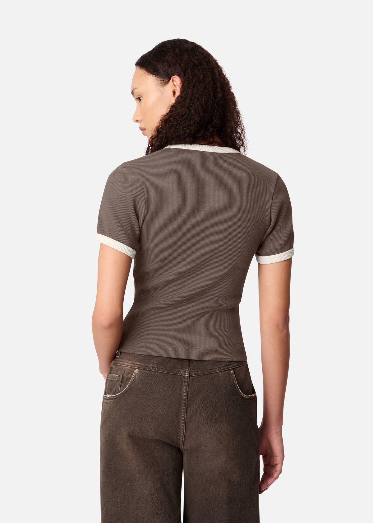 Dahlia T-Shirt - Coffee Brown - image 3