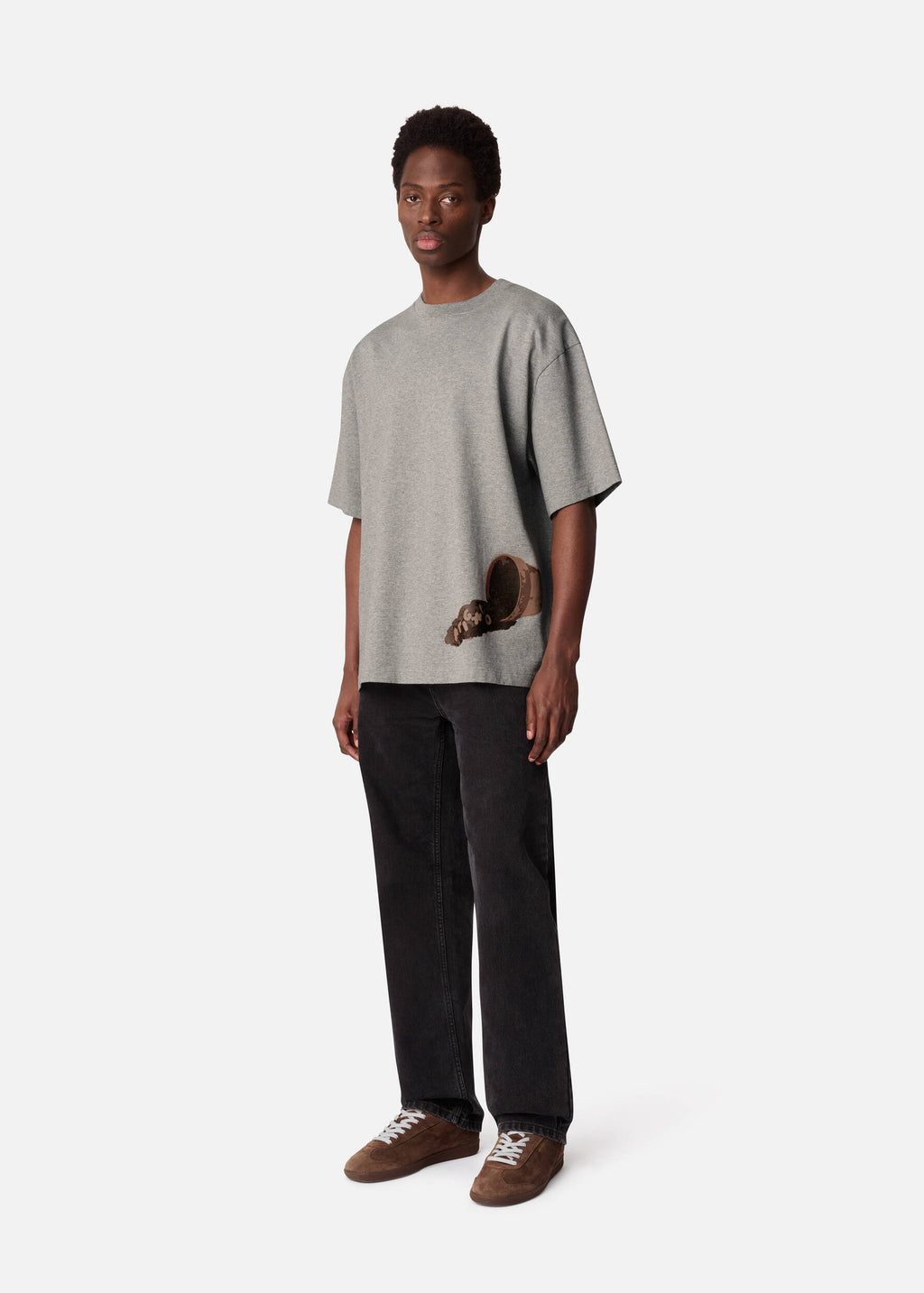 Fallen T-Shirt - Grey Melange - image 4