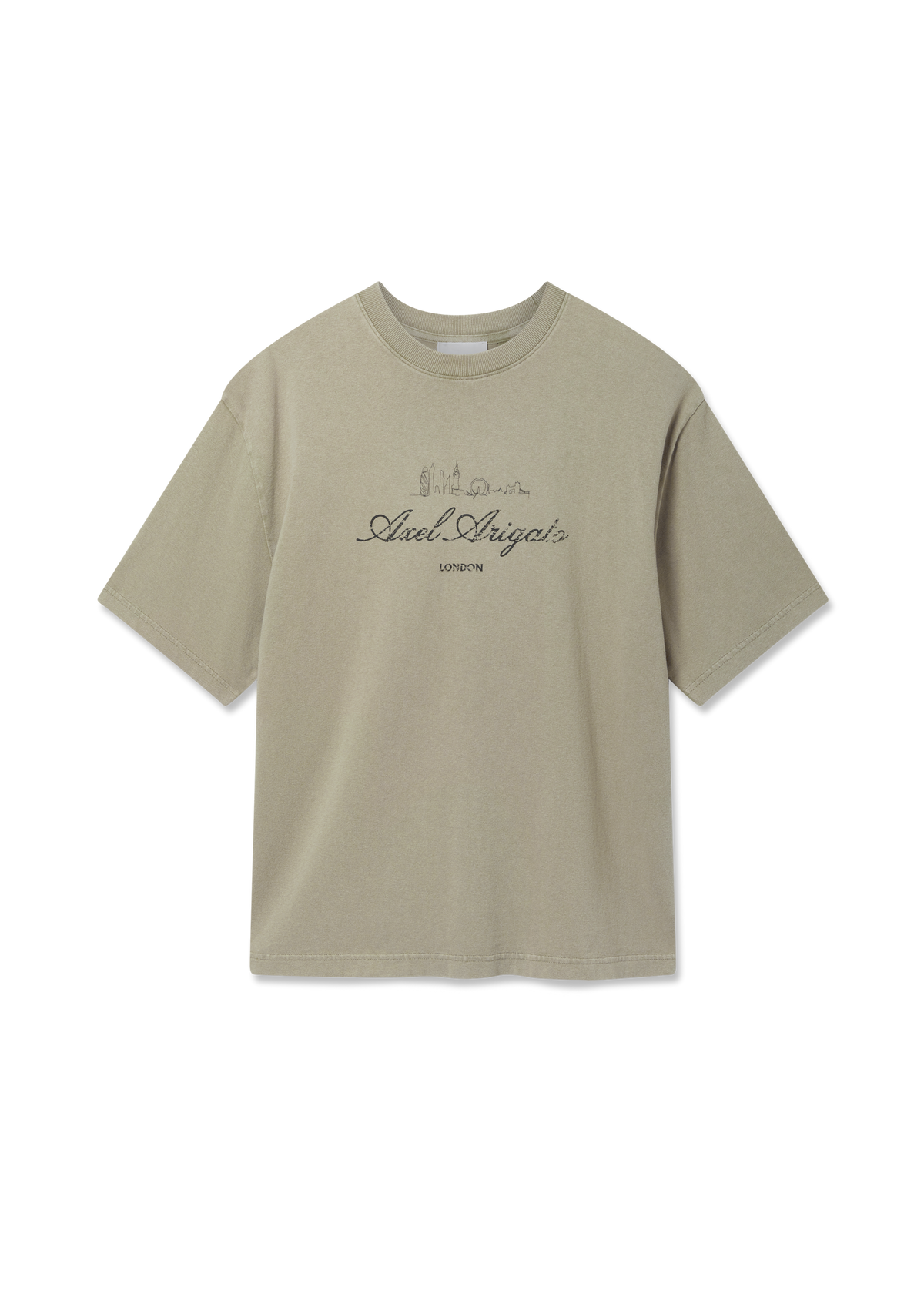 LDN Washed Sky T-Shirt - Olive Green - image 1
