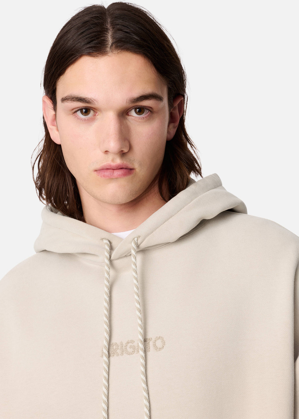 Gens Washed Hoodie - Dark Beige - image 6