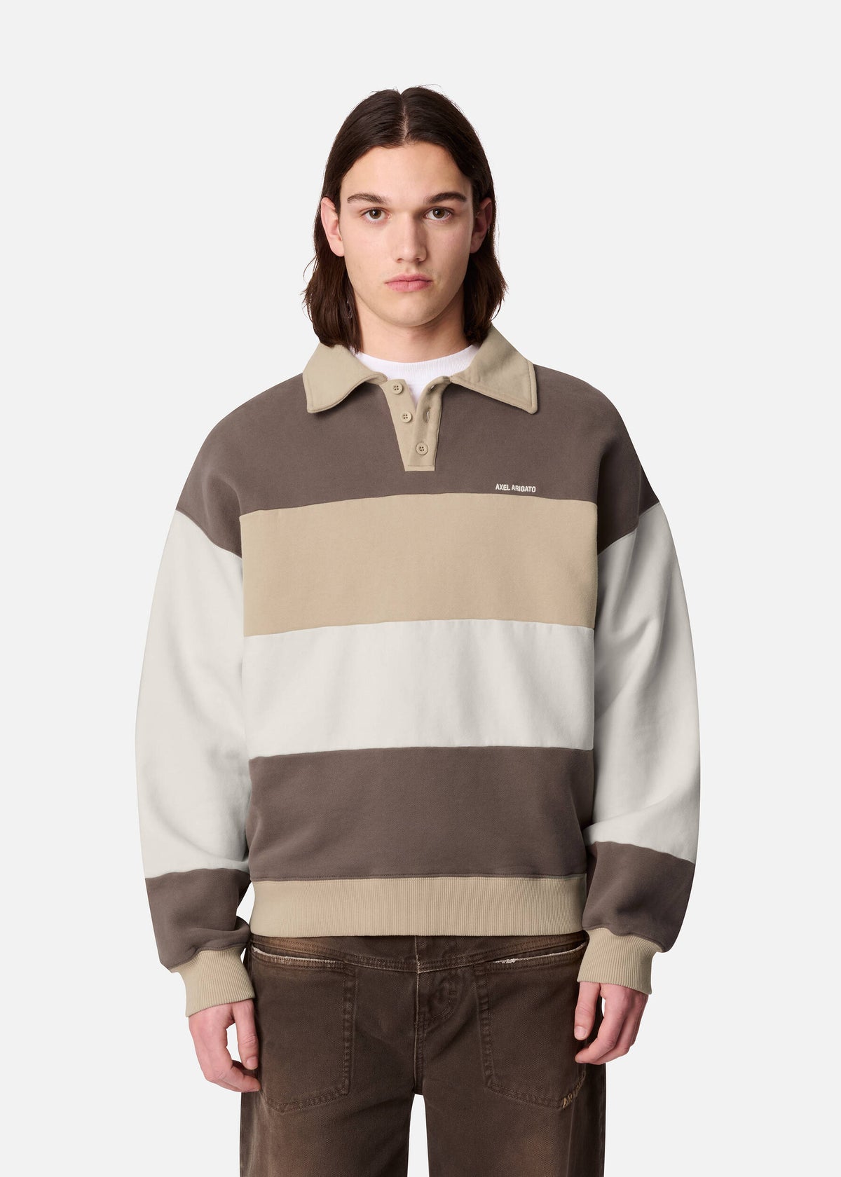 Anchor Polo Sweater - Brown - image 2