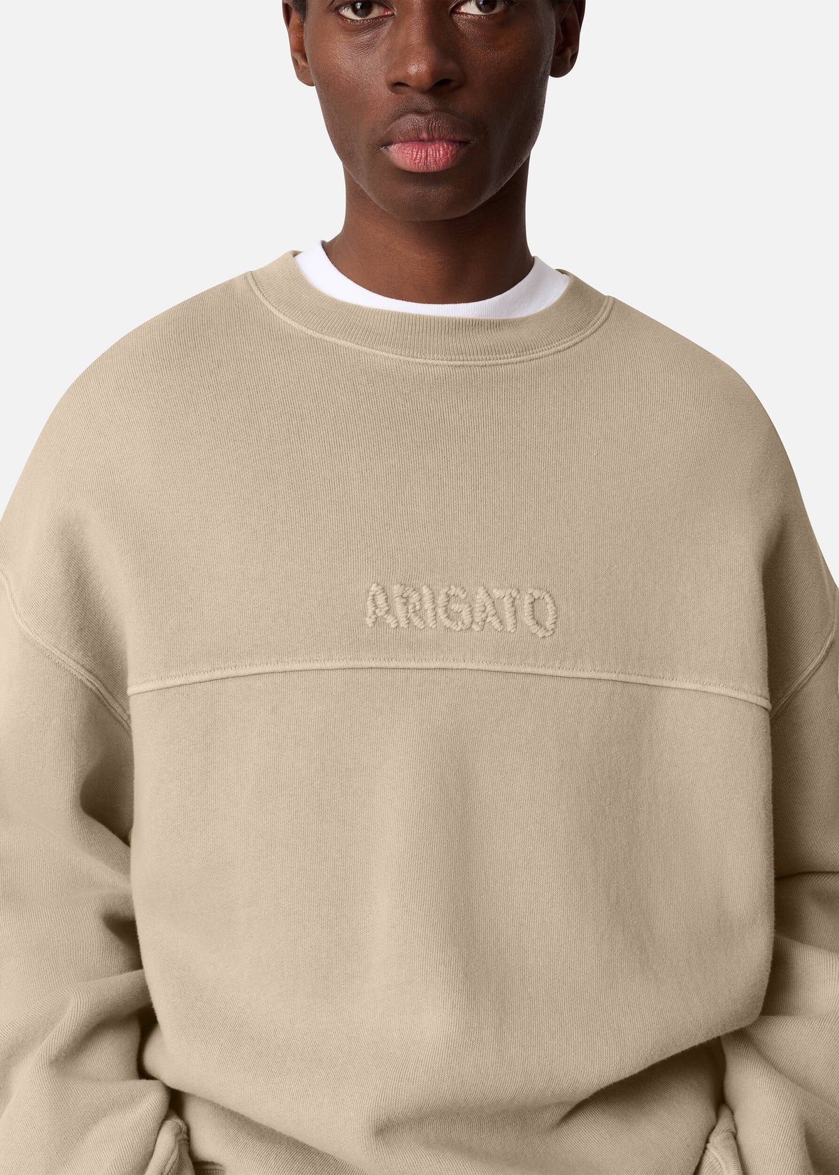 Gens Washed Sweatshirt - Dark Beige - image 6