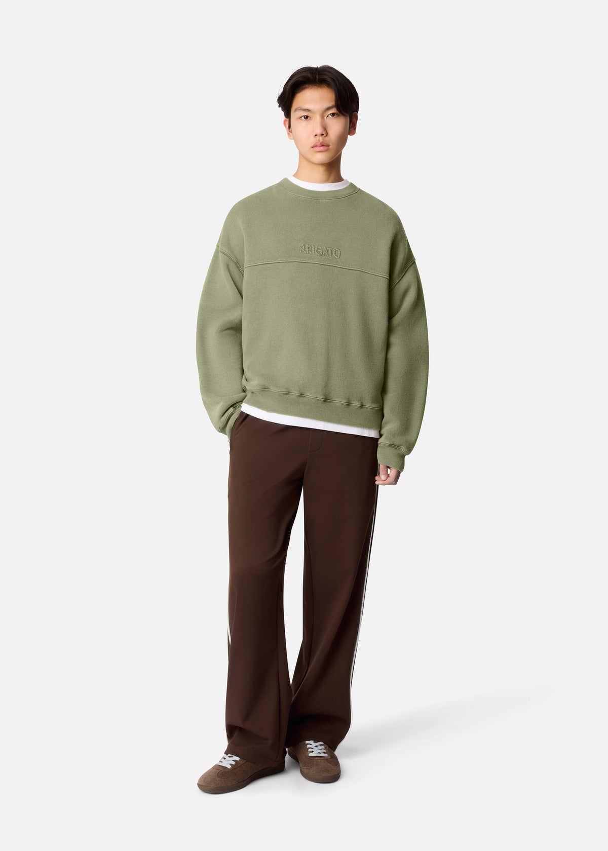 Gens Washed Sweatshirt - Olive Green - image 4