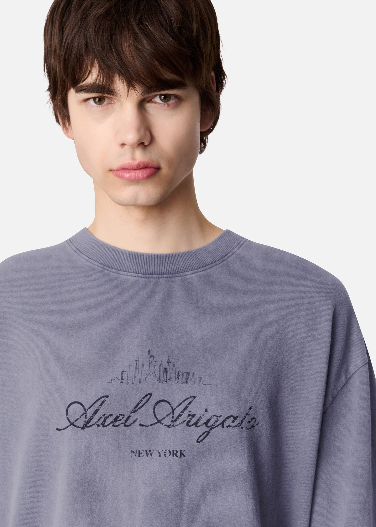 NYC Washed Sky T-Shirt - Smoke Grey - image 6