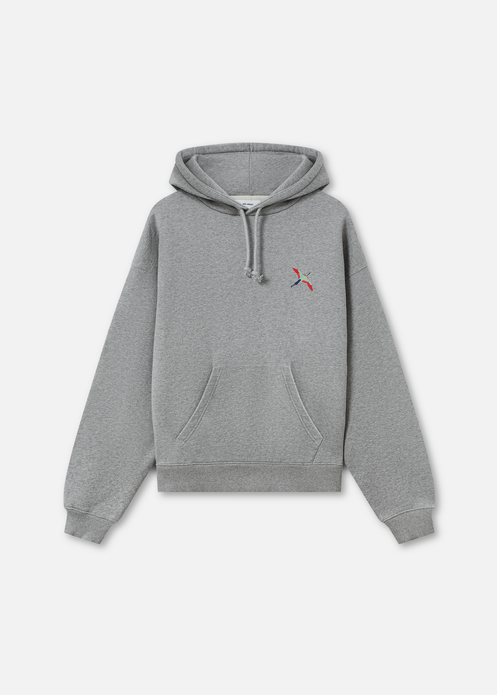 Bee Bird Hoodie - Grey Melange - image 2