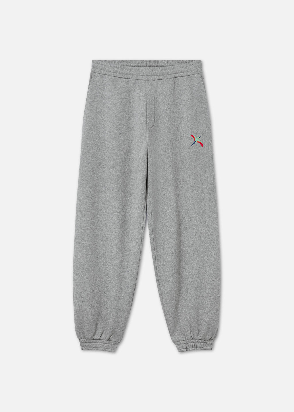 Bee Bird Sweatpants - Grey Melange - image 2